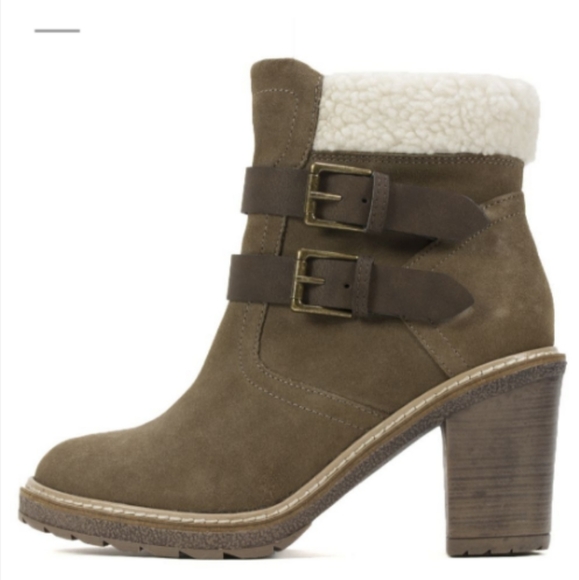 White Mountain Joker II Taupe Sued Boots Size 8.5. - Picture 2 of 13